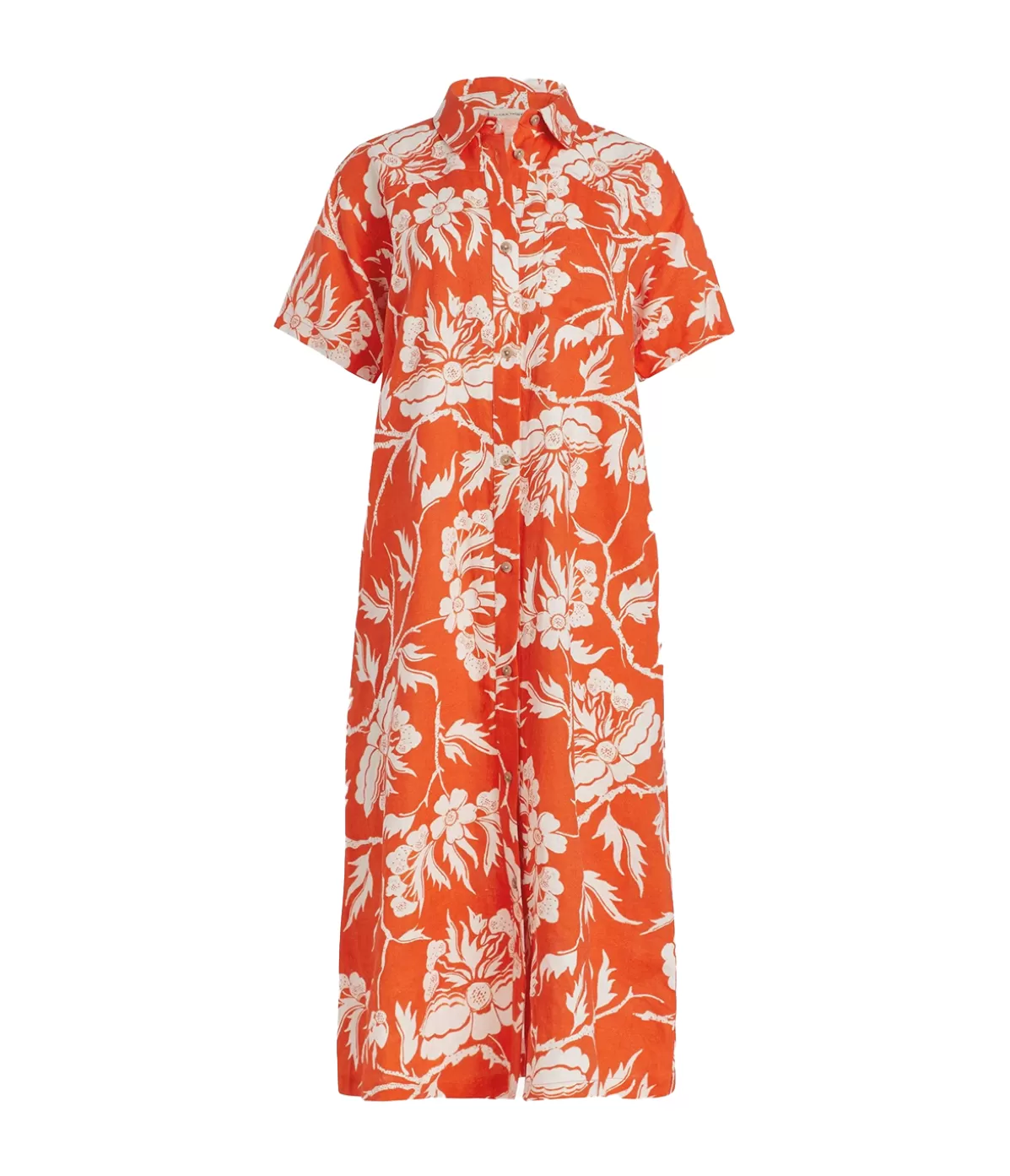 Mara Hoffman Abbie Shirtdress in Poppy White Best