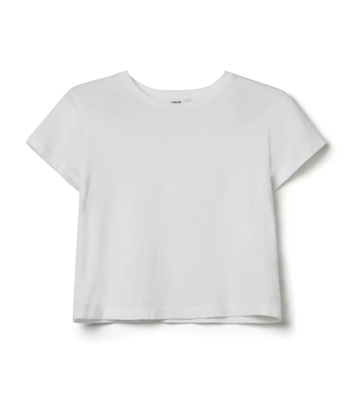 Agolde Adine Cropped Tee in White Shop