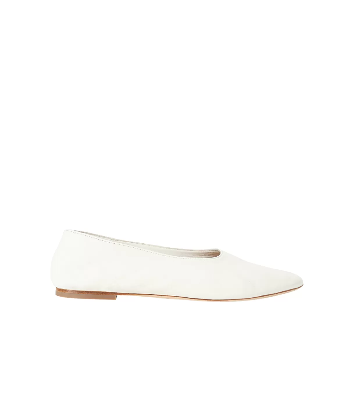 Staud Alba Ballet Flat in Paper Discount