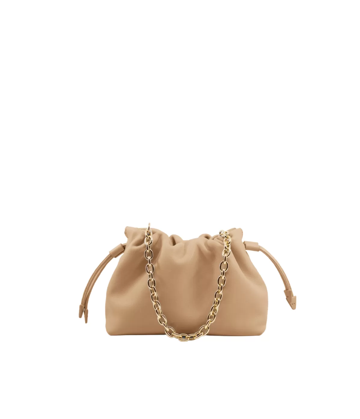 Studio Amelia Alexandra Petite Drawstring Bag in Beige Fashion