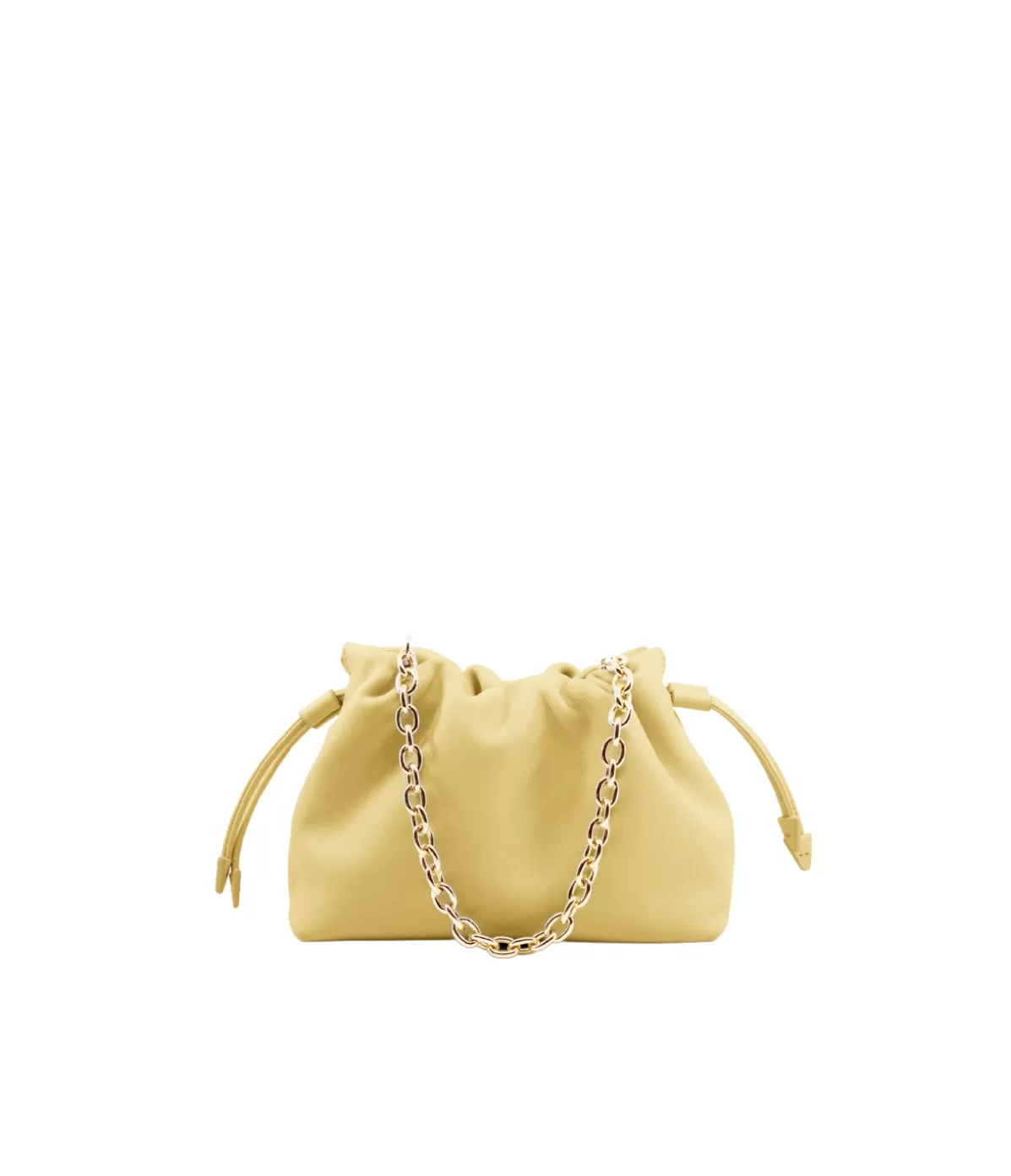 Studio Amelia Alexandra Petite Drawstring Clutch in Butter Fashion