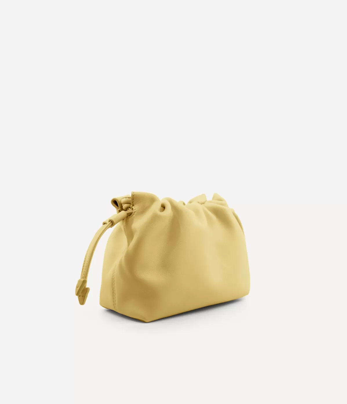 Studio Amelia Alexandra Petite Drawstring Clutch in Butter Fashion