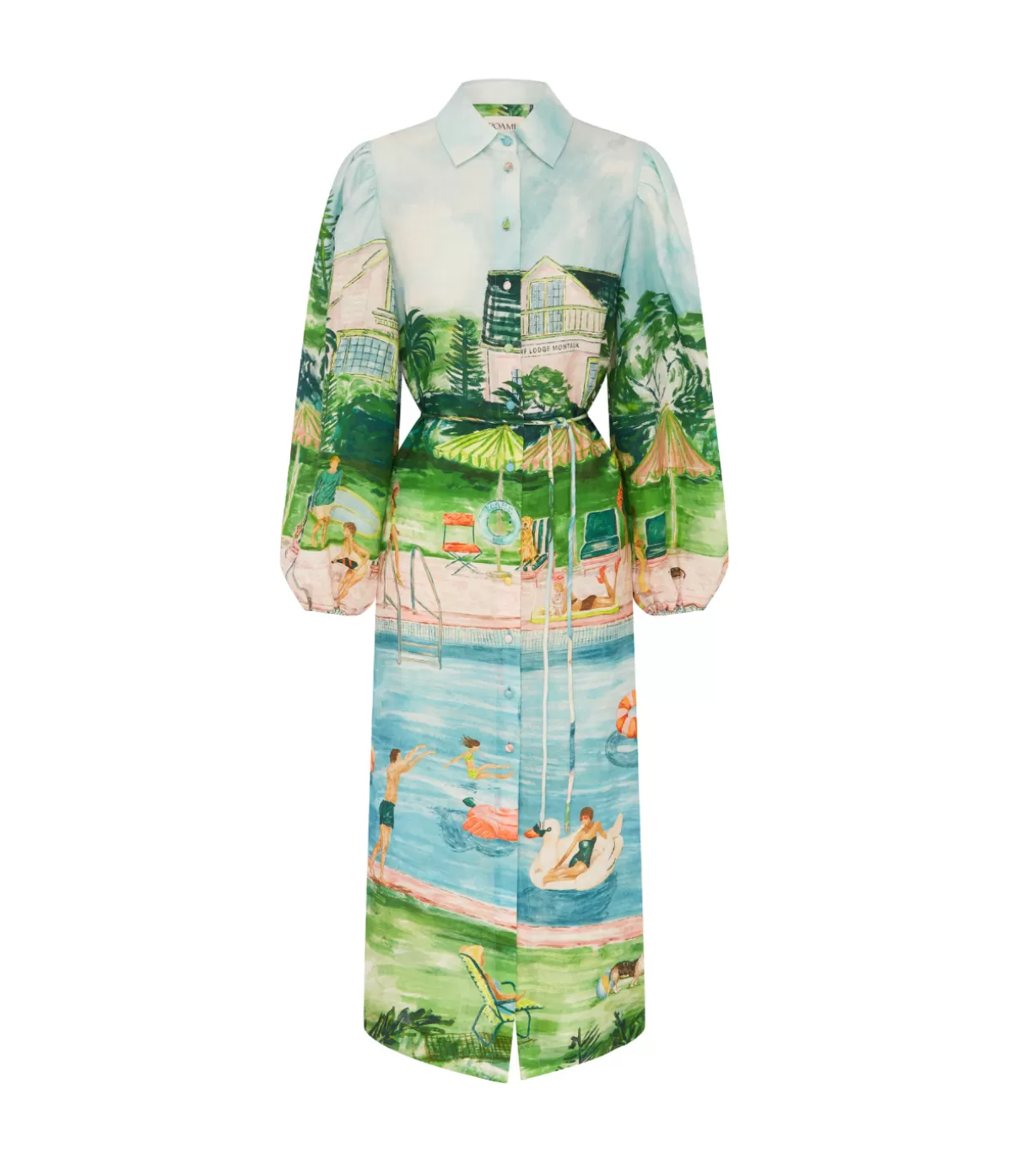 Roame Alexandra Shirtdress Dress in Poolside Affair Best Sale