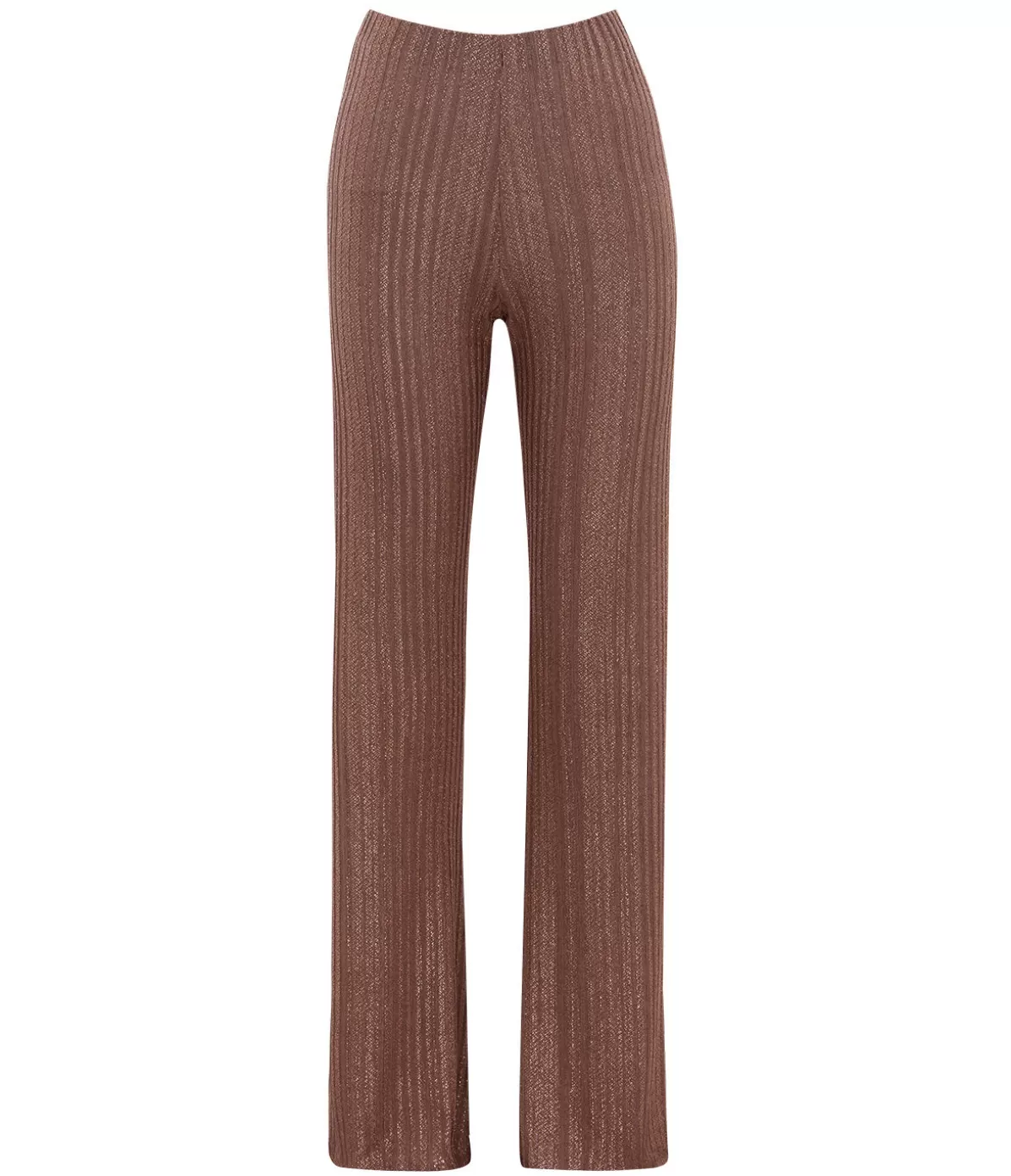 Aaizel A-Line Knit Pant in Metallic Toffee Hot