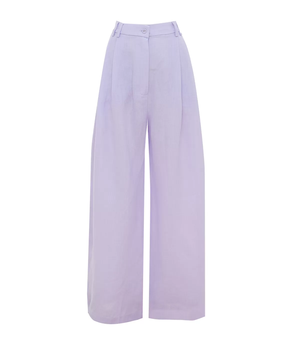 Casa Raki Alma Linen Wide Leg Trousers in Lilac Outlet