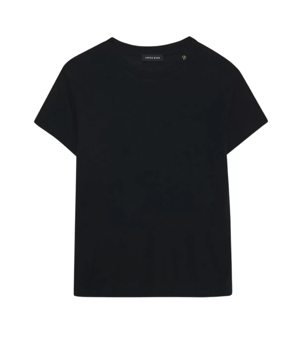 Anine Bing Amani Tee in Black Cashmere Blend Shop