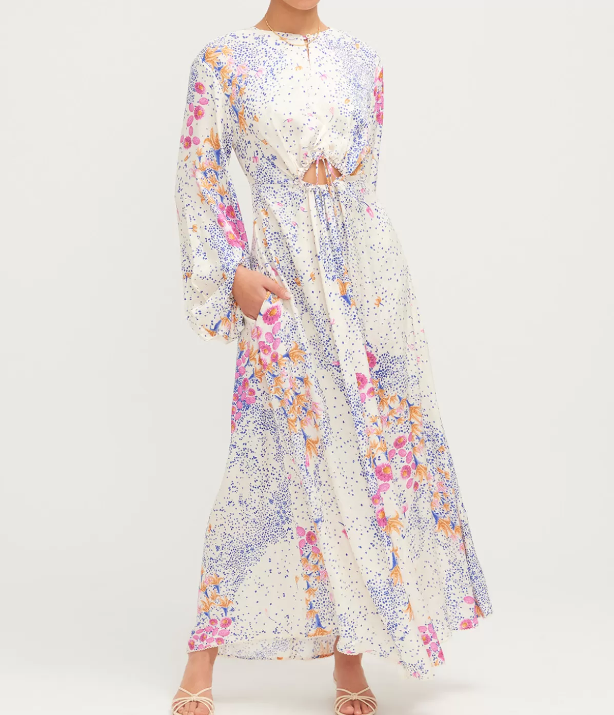 Agua by Agua Bendita Antonieta Maxi Kaftan in Capullo Online