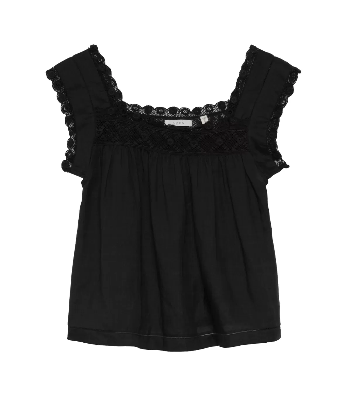 Doen Aphra Blouse Top in Black Clearance