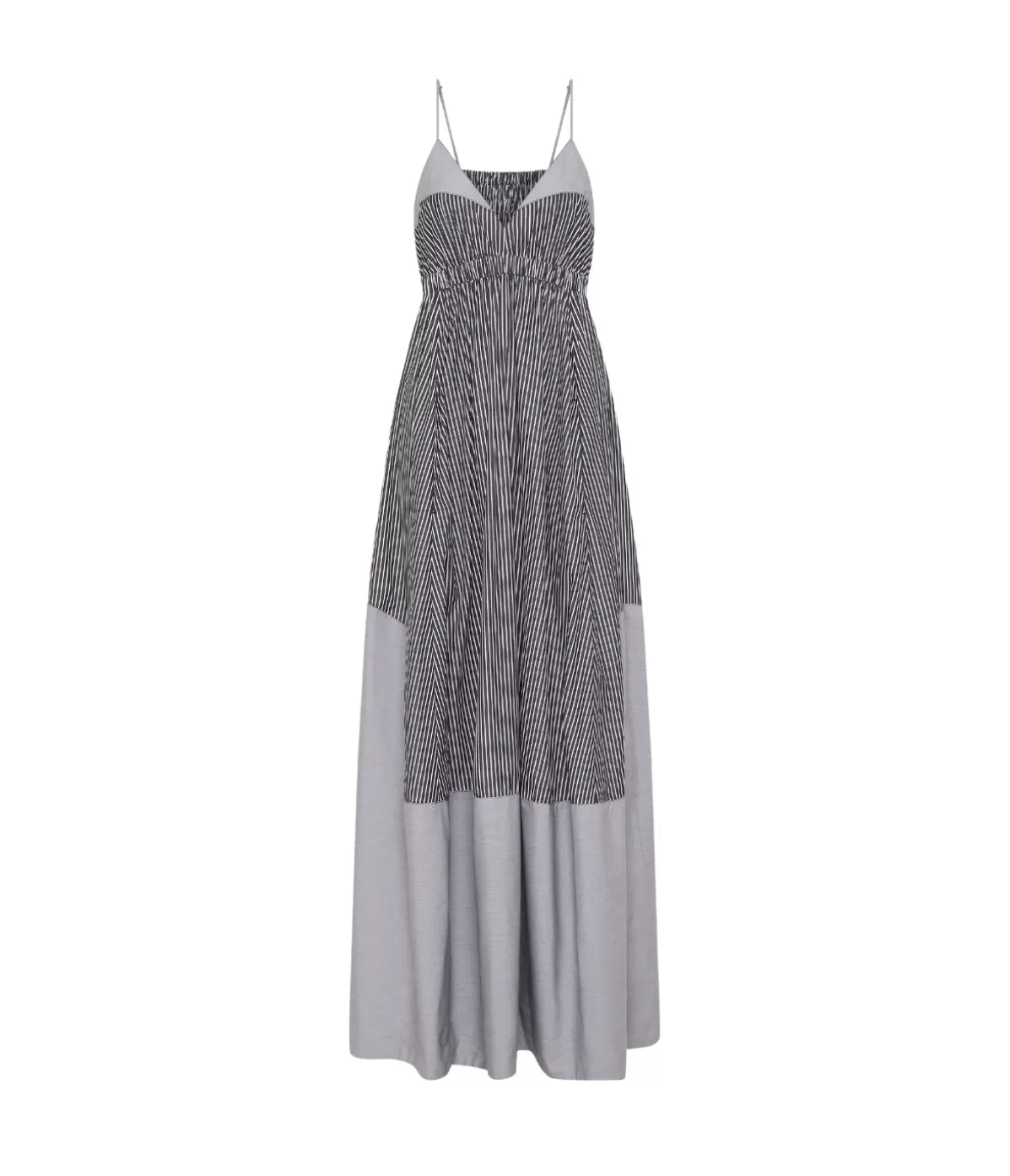 Lee Mathews Ashton Cami Dress in Charcoal stripe Clearance