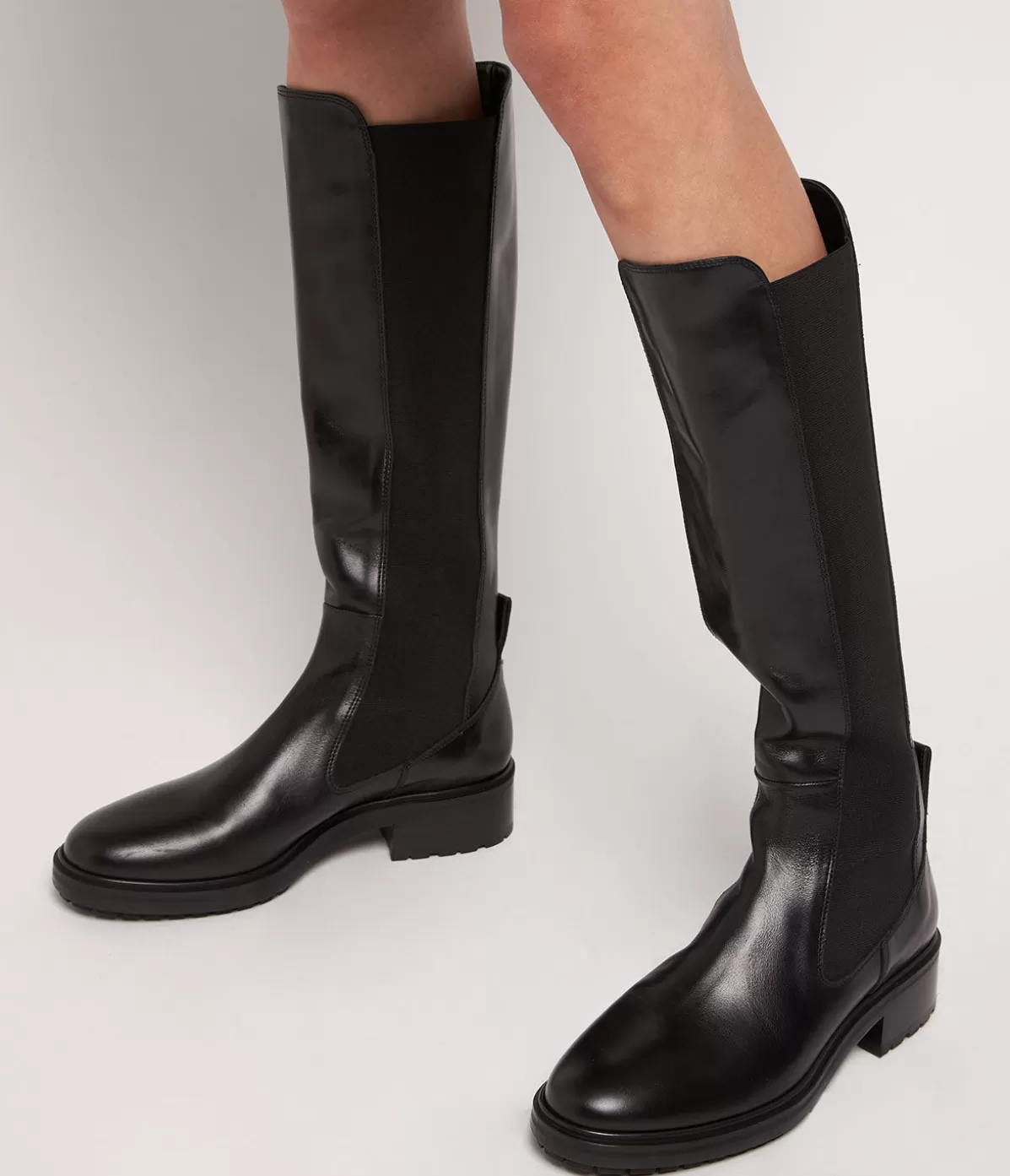 Aeyde Blanca Knee Boot in Black Outlet