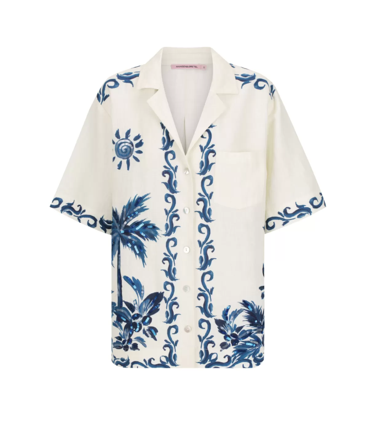 Hansen & Gretel Bohdi Shirt in Blue Hawaii Clearance