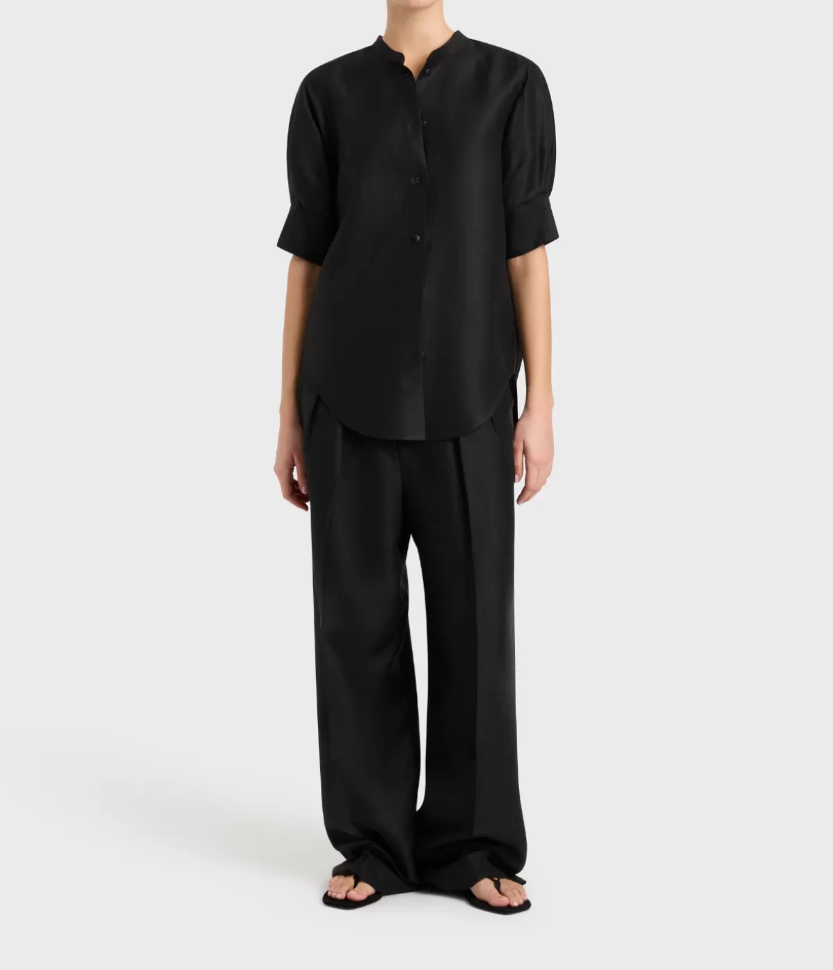 Bondi Born Bormio Short Sleeve Shirt in Black Fashion