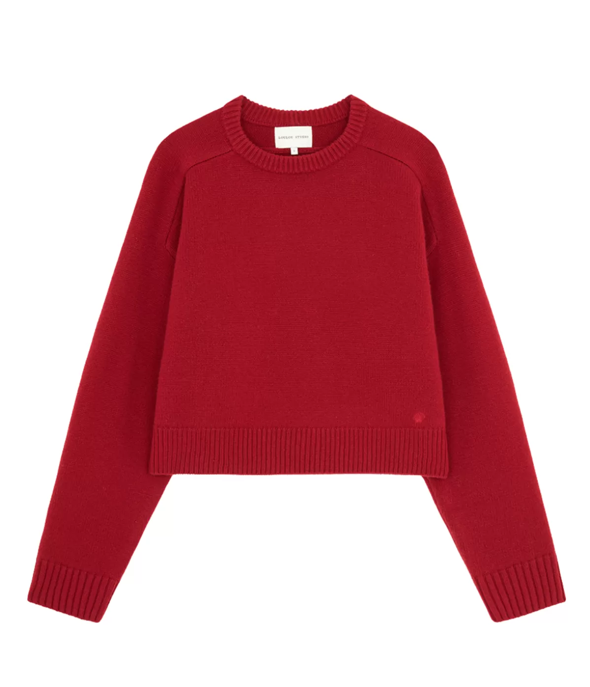 Loulou Studio Bruzzi Cashmere Sweater in Bugundy Red Outlet