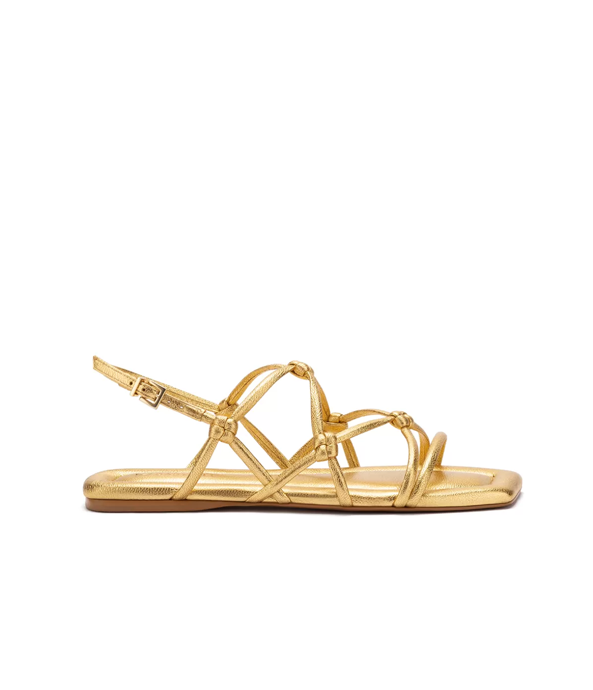 Mercedes Castillo Camille Flat in Gold New