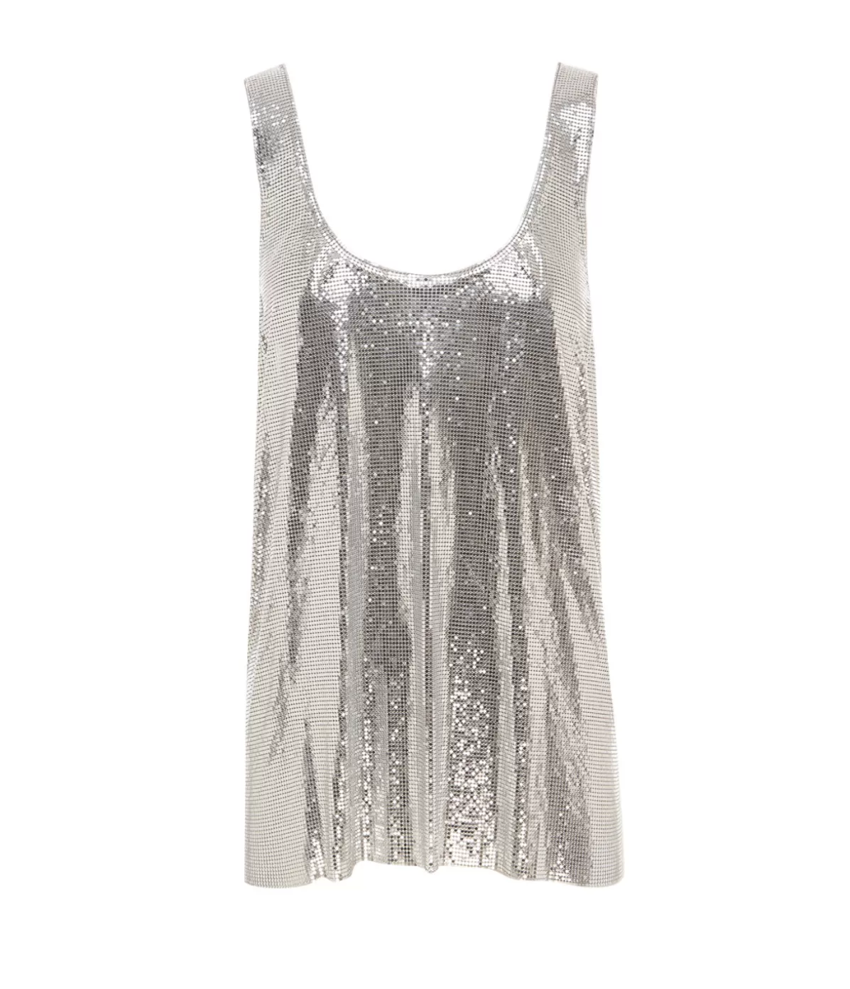 Michael Lo Sordo Chainmail Tank in Silver Cheap