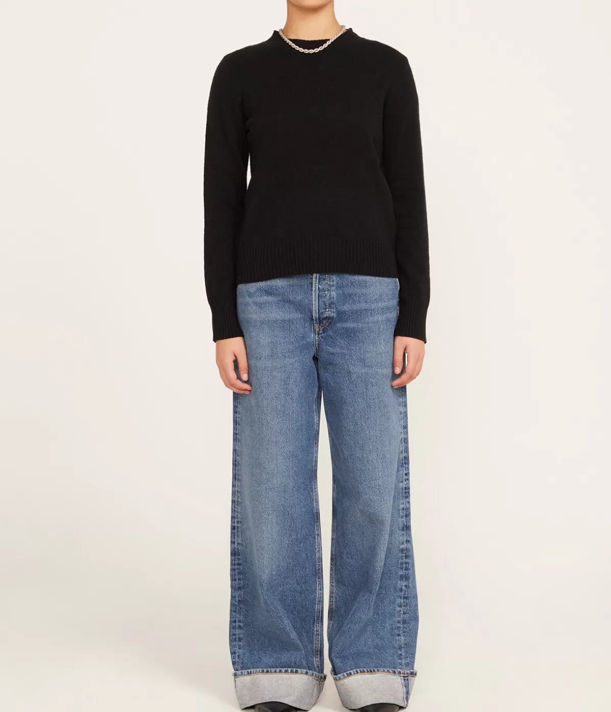 Samsoe Samsoe Charlotte Knit Sweater in Black Sale