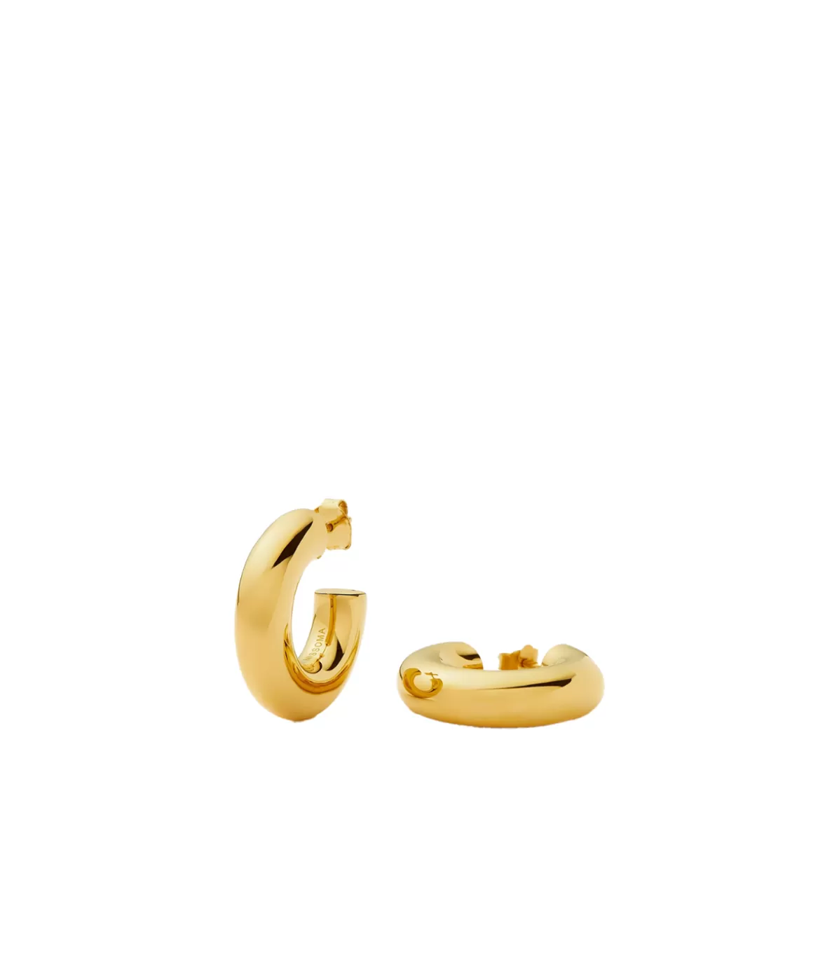 Missoma Chubby Oversized Hoop Earrings in Gold Cheap