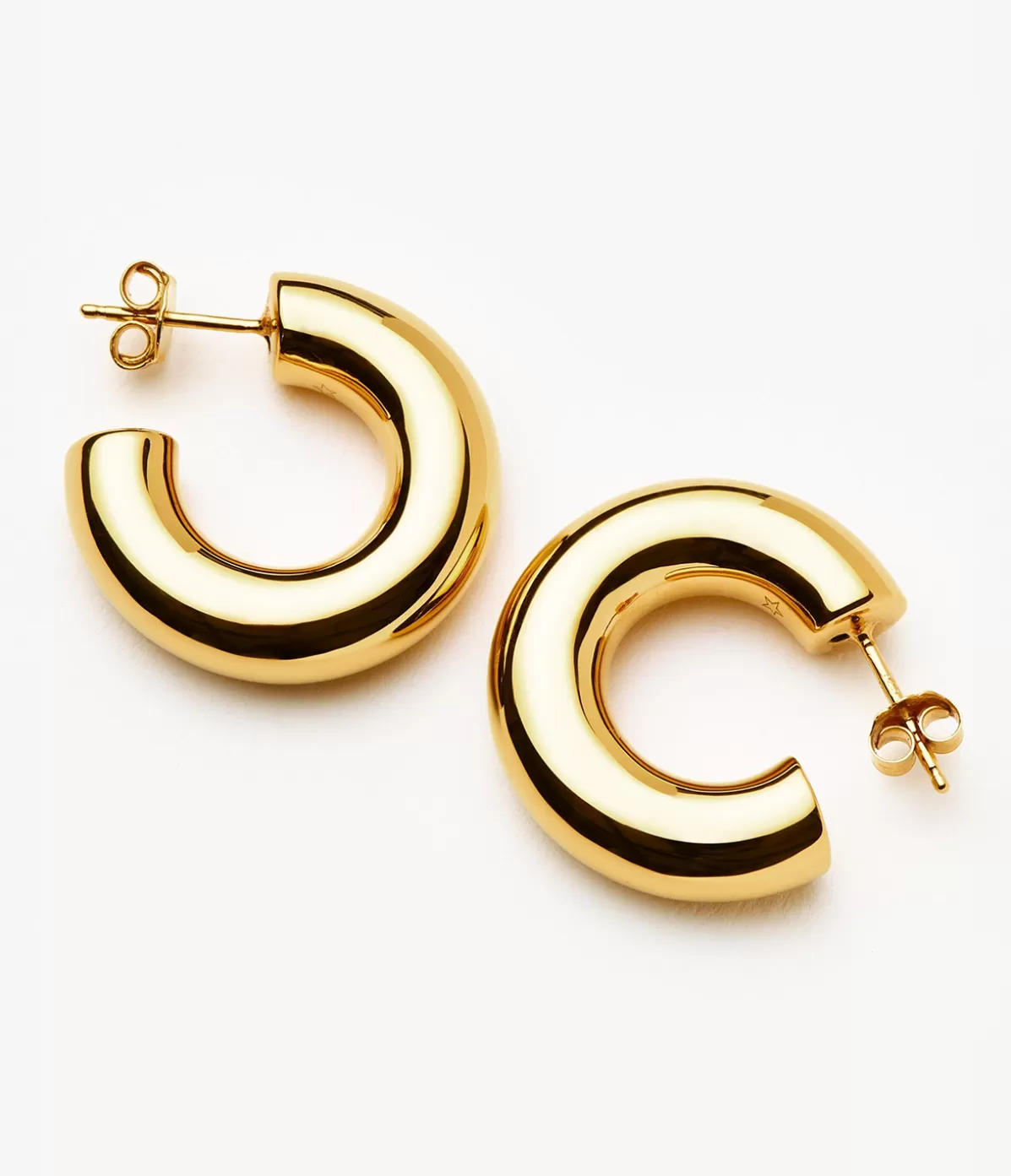 Missoma Chubby Oversized Hoop Earrings in Gold Cheap