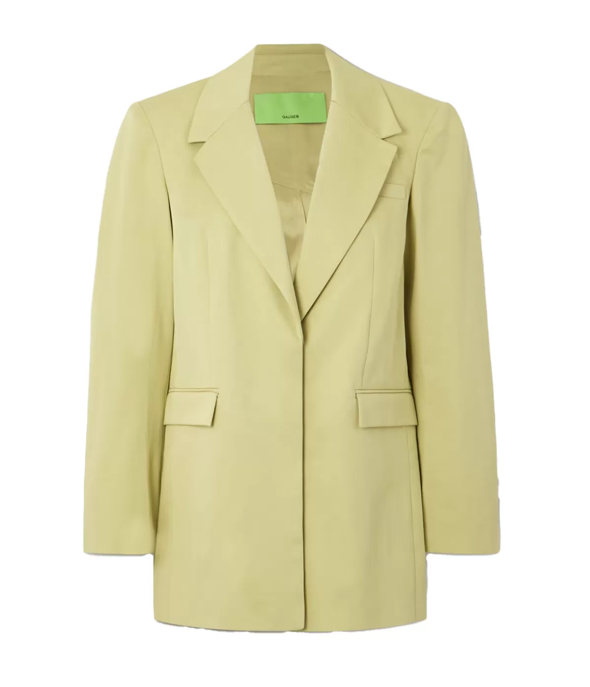 Gauge81 Clarens Twill Blazer in Pale Olive Clearance