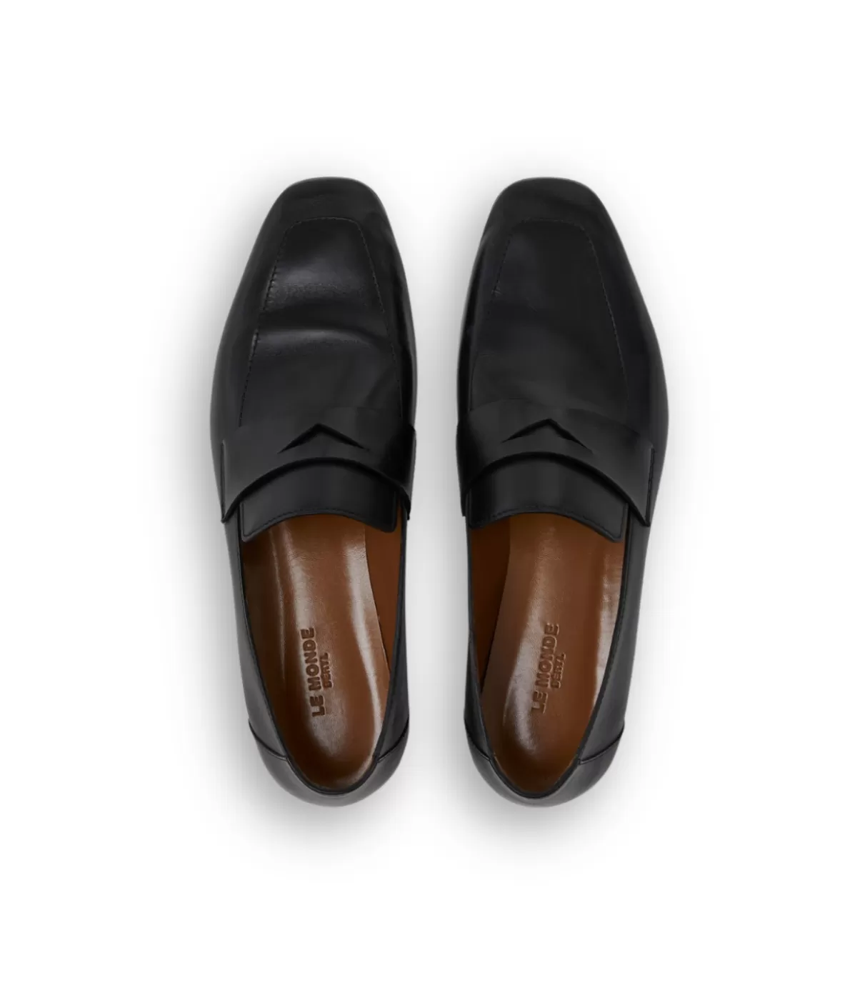 Le Monde Beryl Classic Loafer in Black Leather Best