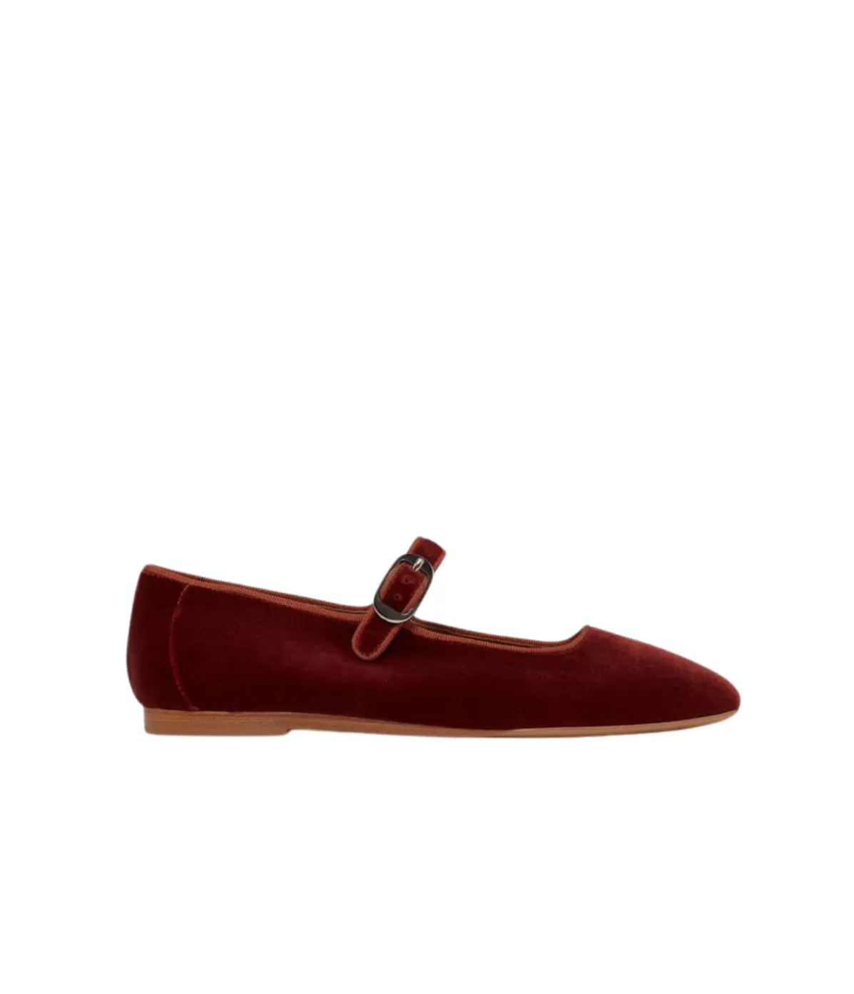 Le Monde Beryl Classic Mary Jane in Red Velvet Sale