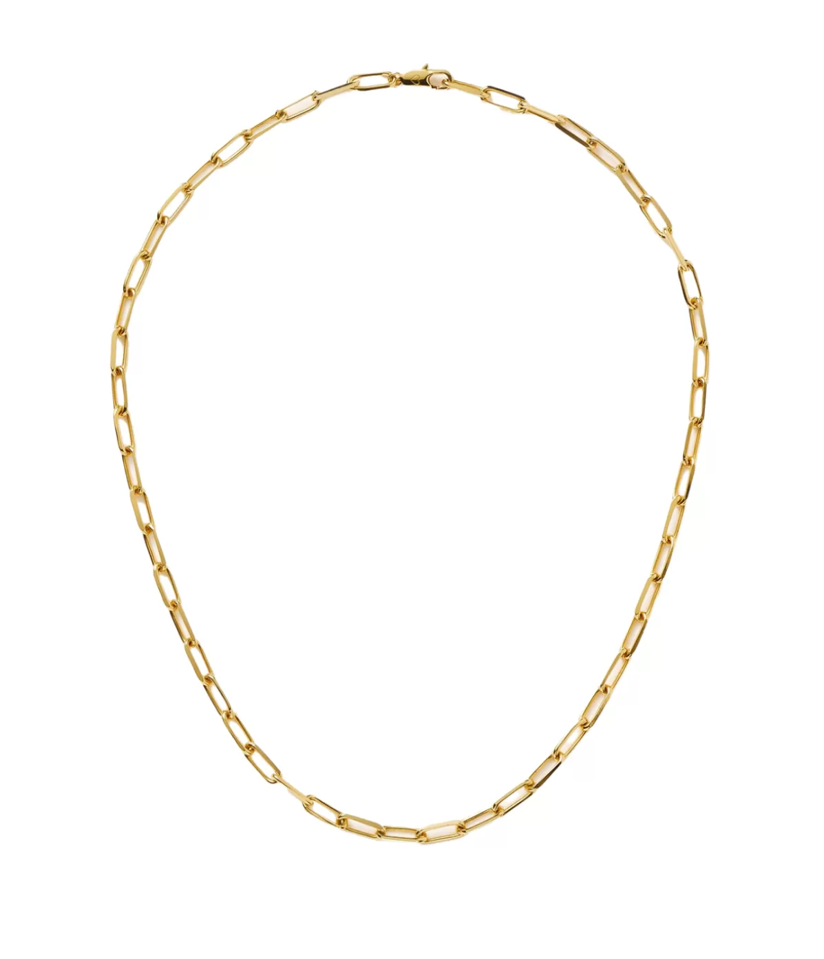 Missoma Classic Mini Short Paperclip Chain Necklace in Gold New