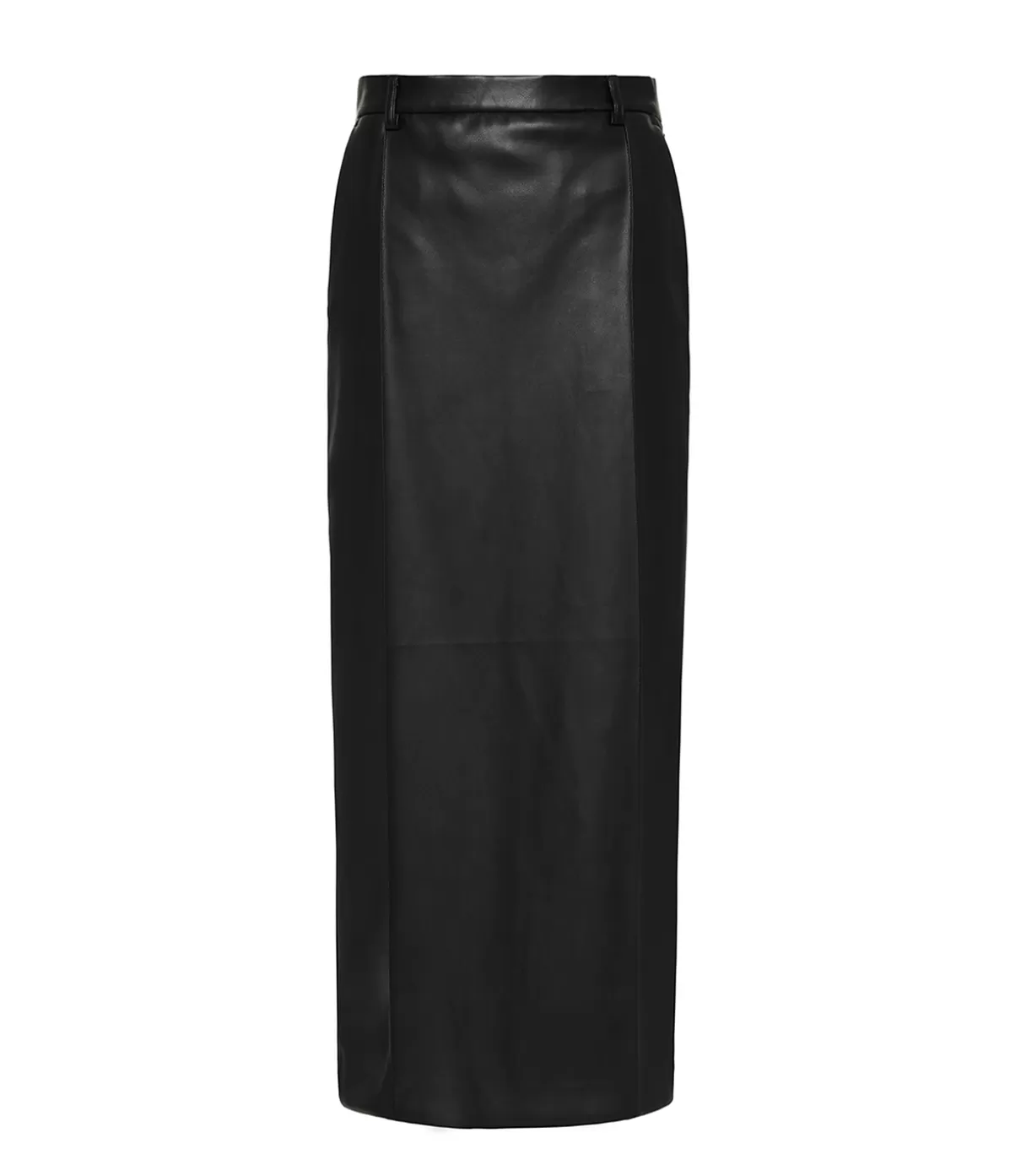 Esse Studios Classico Leather Midi Skirt in Black Best Sale