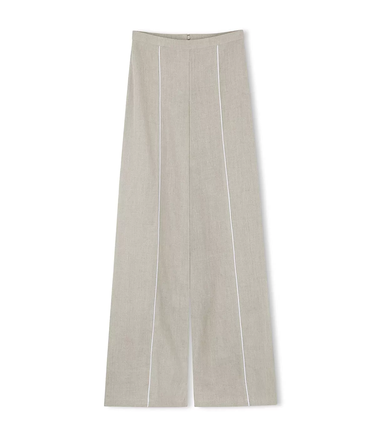 Zulu & Zephyr Contrast Linen Pants in Husk Best Sale