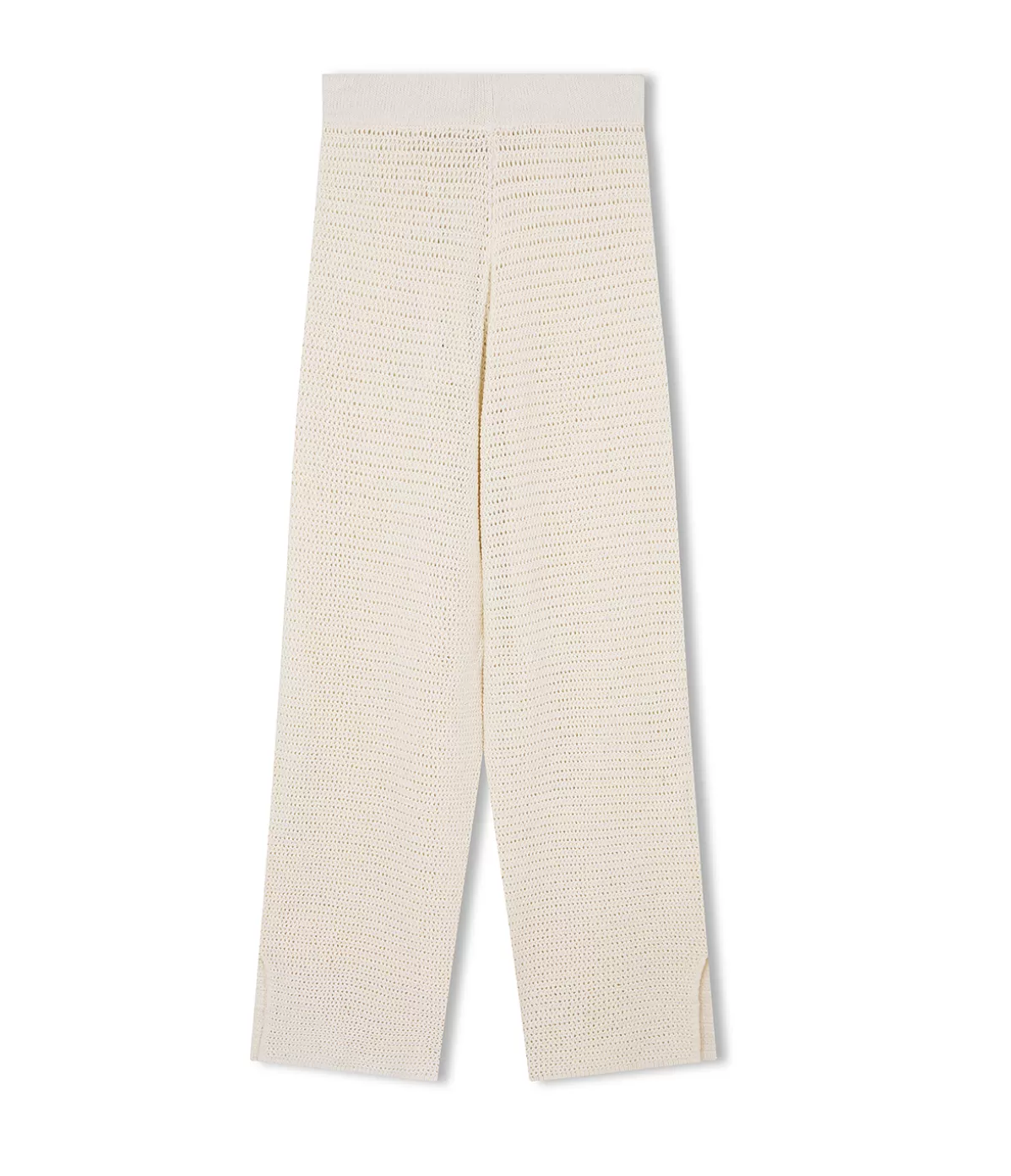 Zulu & Zephyr Cotton Crochet Pant in Milk Hot