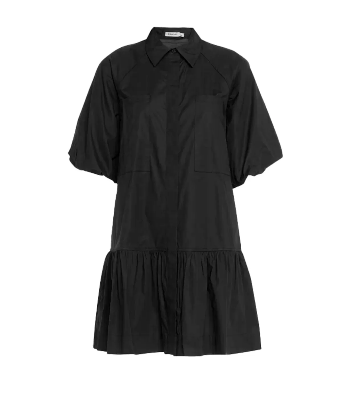 Simkhai Crissy Cotton Poplin Dress in Black Hot