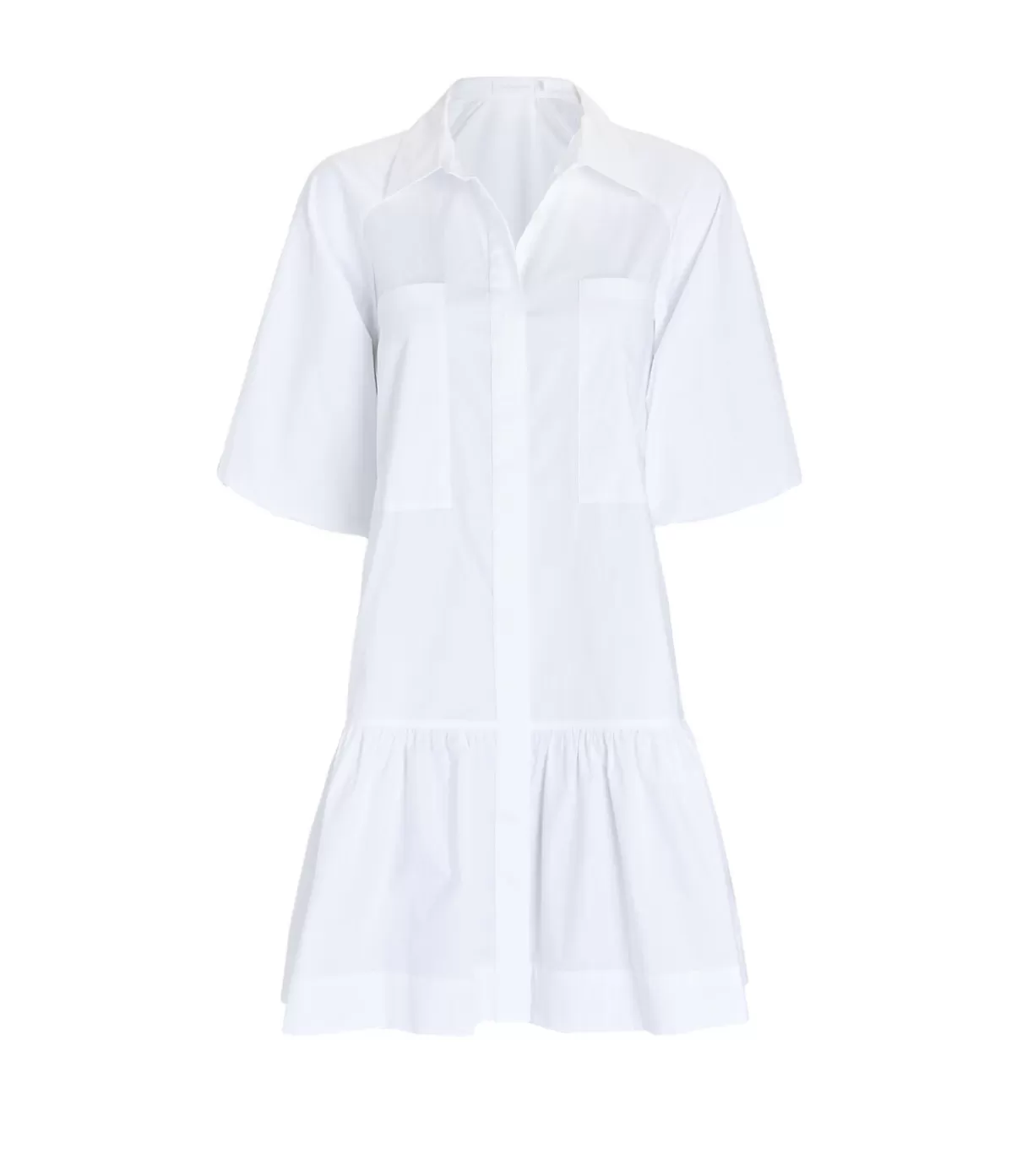 Simkhai Crissy Cotton Poplin Dress in White Shop