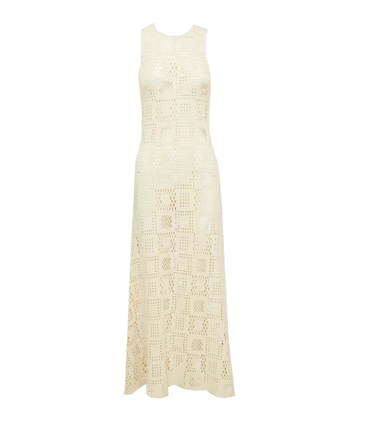 Albus Lumen Crochet Highneck Sleeveless Dress in Cube Discount