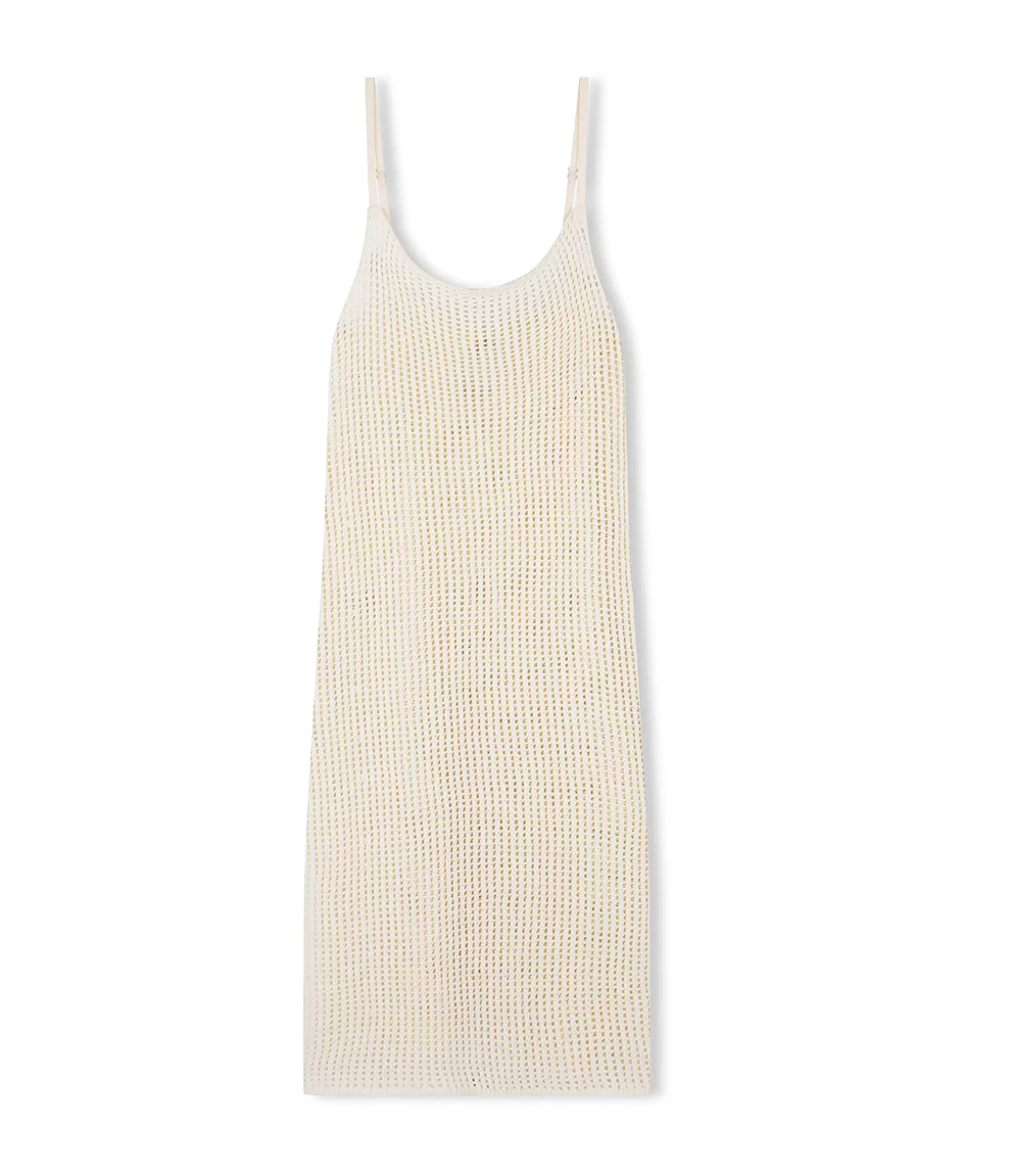 Zulu & Zephyr Crochet Scoop Neck Dress in Milk Online