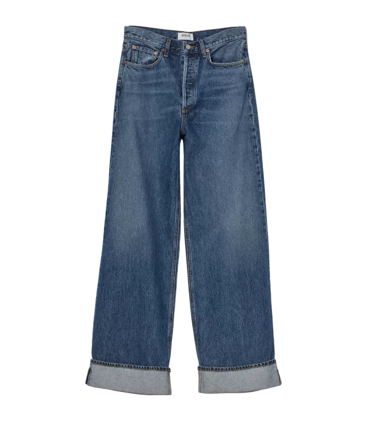 Agolde Dame High Rise Wide Leg Jean in Control Fashion