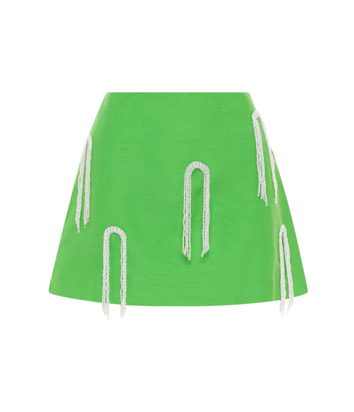 Alemais Dazzle Mini Skirt in Green Clearance