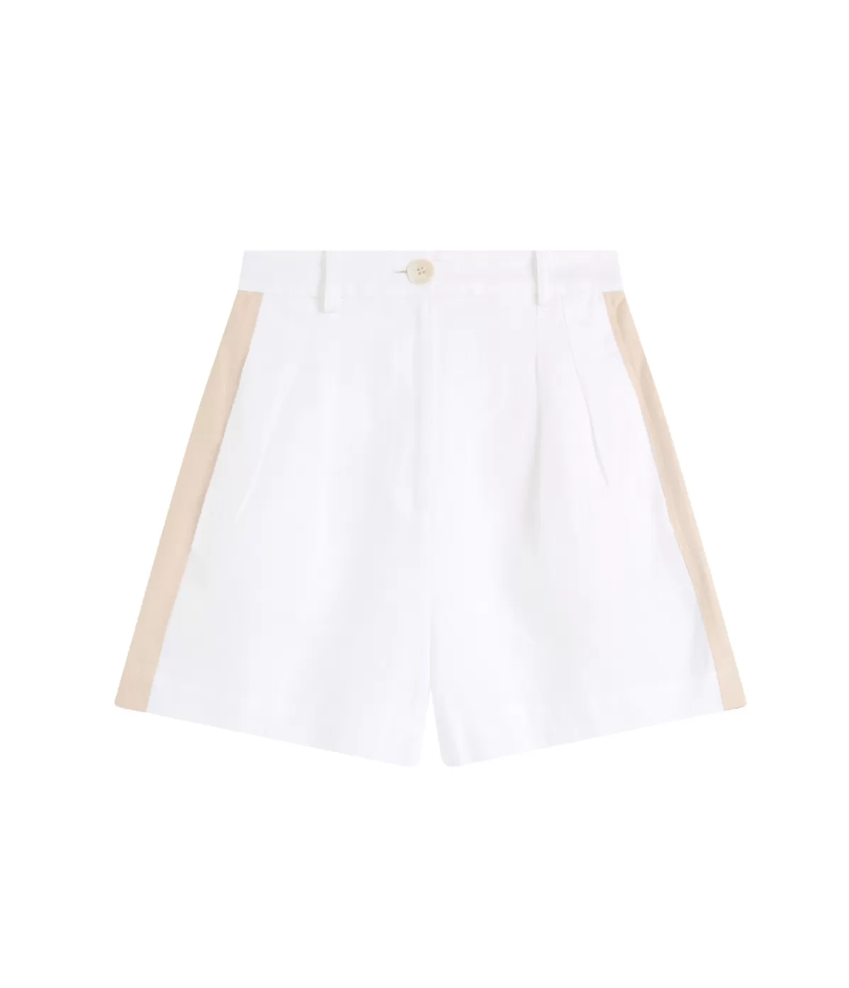 Bondi Born Delphi Two Tone Short in White and Sand Store