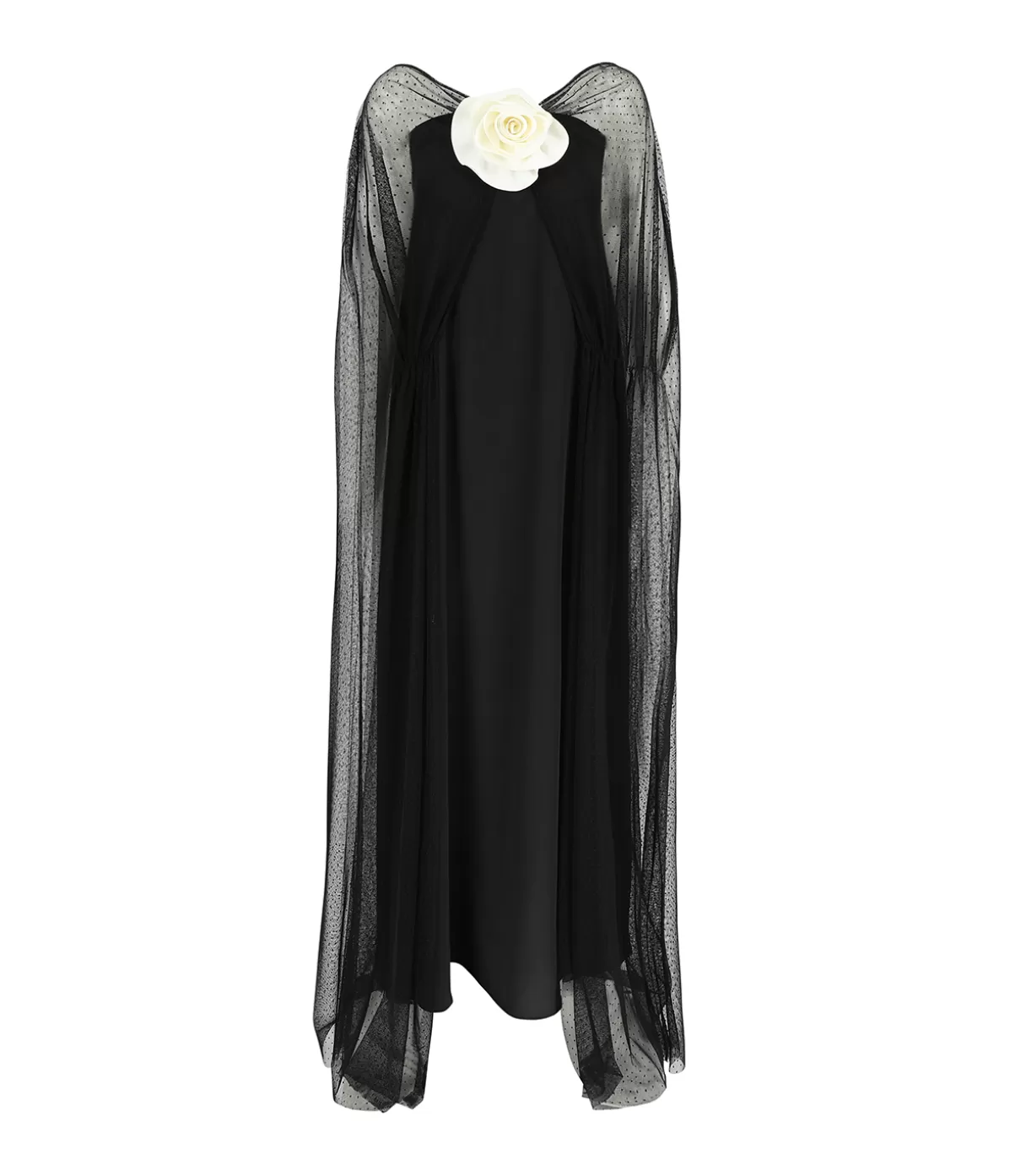 Bernadette Delphine Sheer Maxi Dress in Black Best Sale