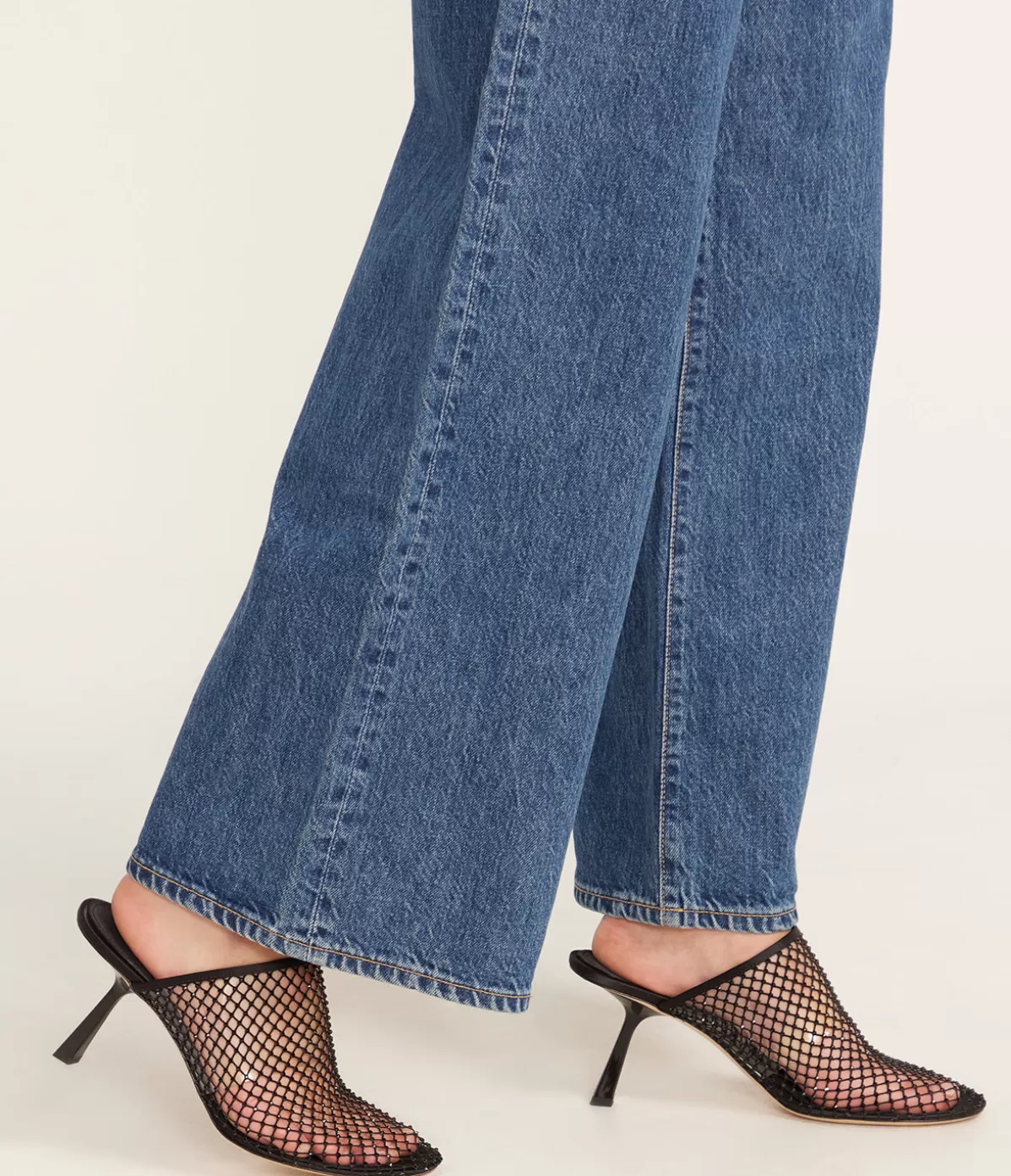 Studio Amelia Dolly Mesh Mule in Black Cheap