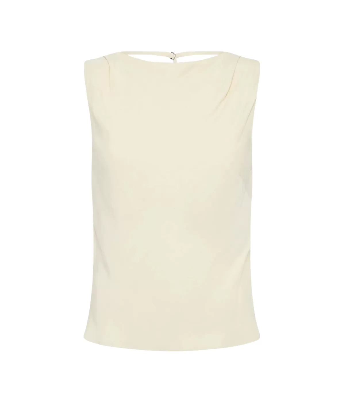 St Agni Draped Cowl Top in Dove Fashion