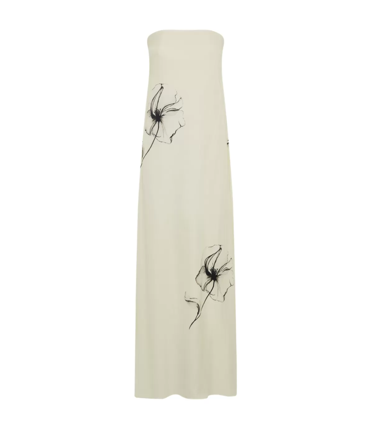 Third Form Dream State Strapless Dress in Cream Floral Flash Sale