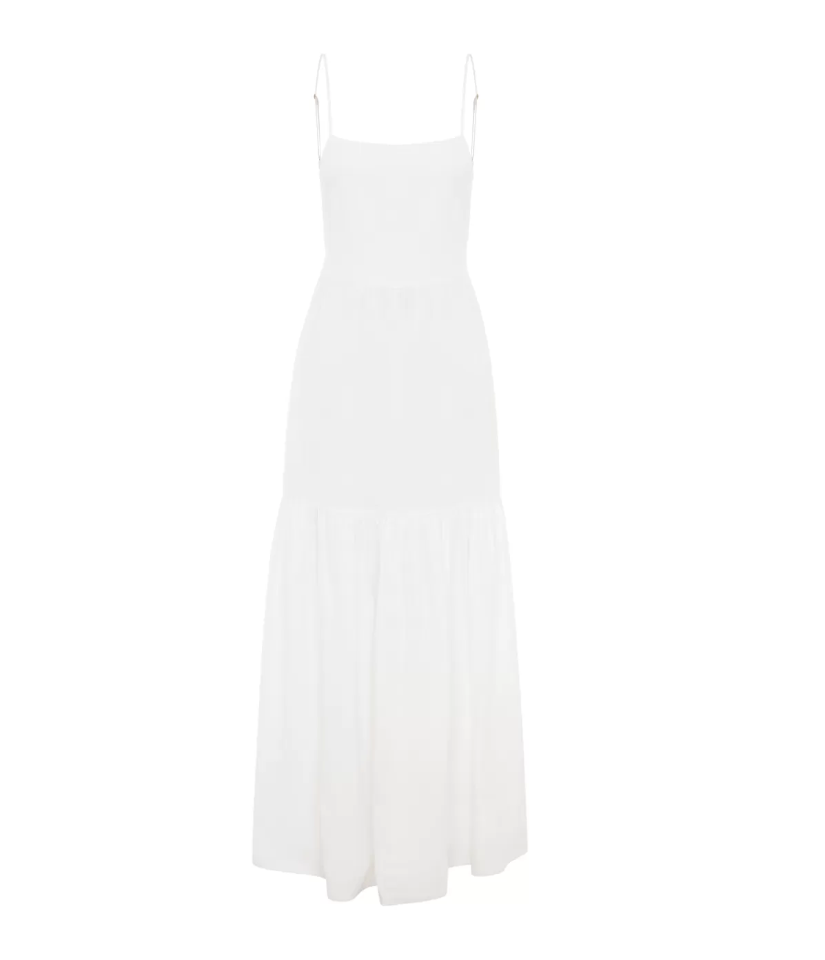 Posse Ellie Linen Maxi Dress in Ivory Cheap