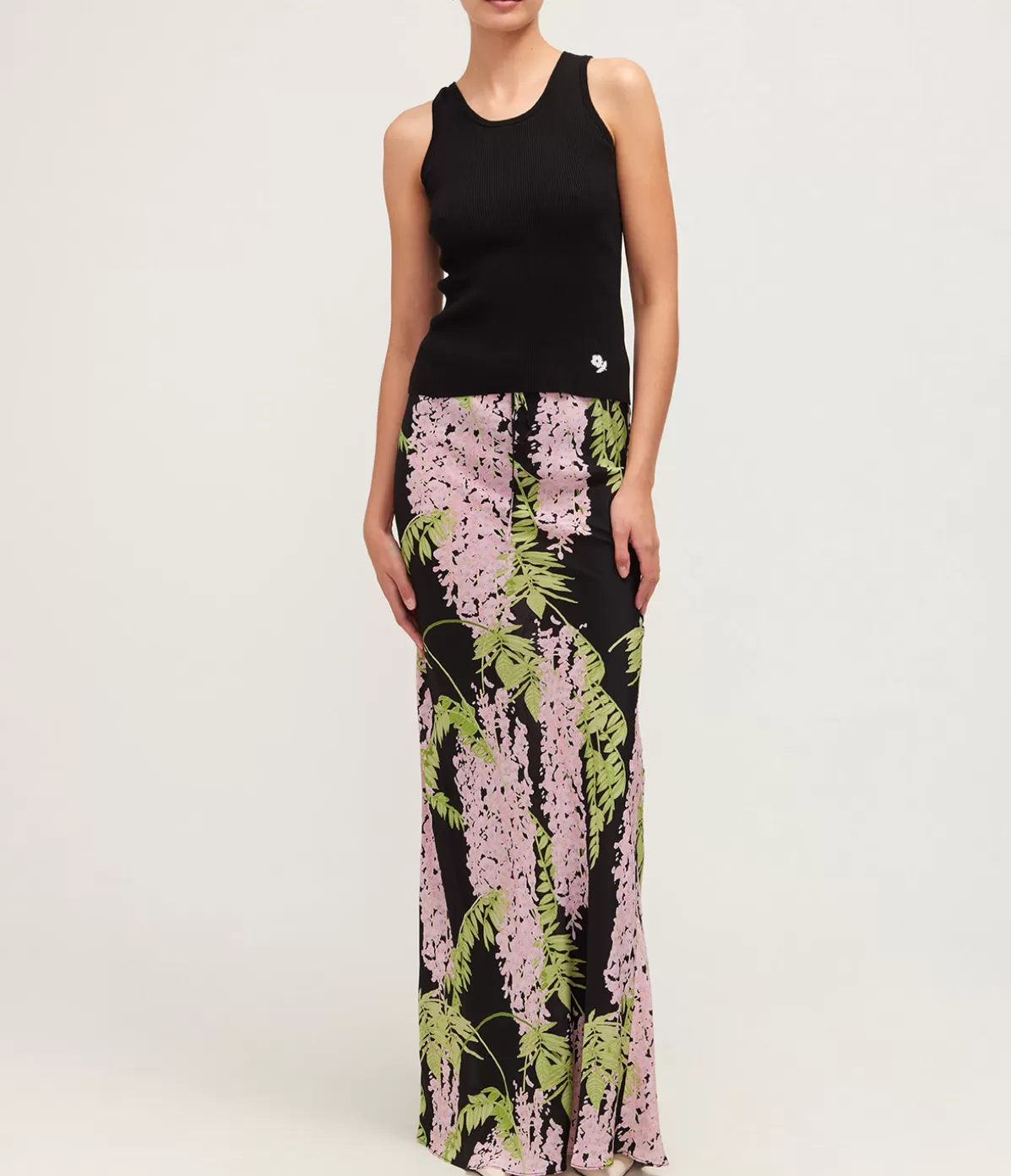 Bernadette Emily Bias Cut Maxi Skirt in Wisteria Online