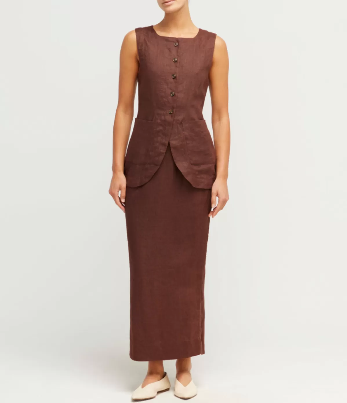 Posse Emma Pencil Skirt in Chocolate New