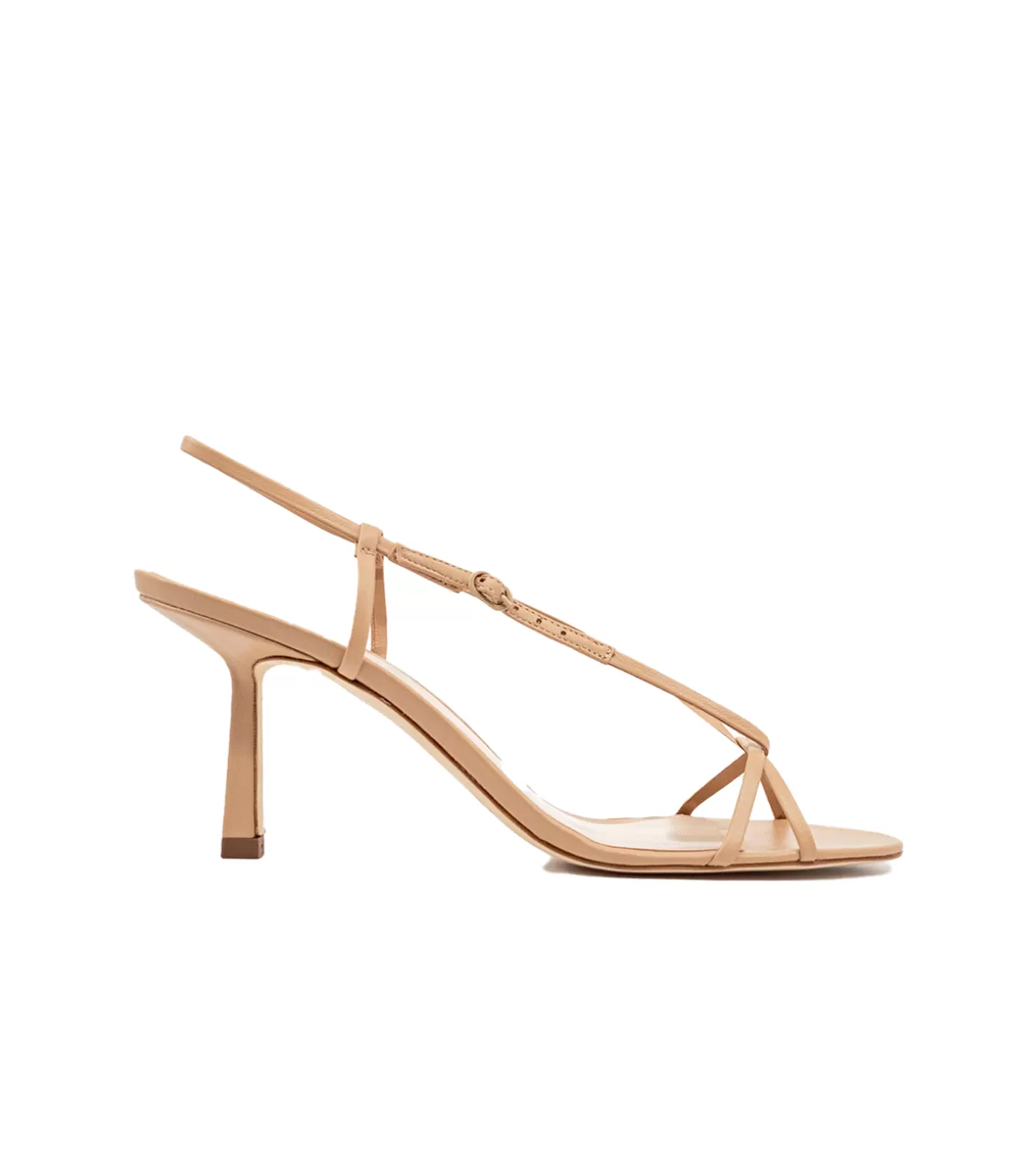 Studio Amelia Entwined Strappy Heel in Beige Cheap