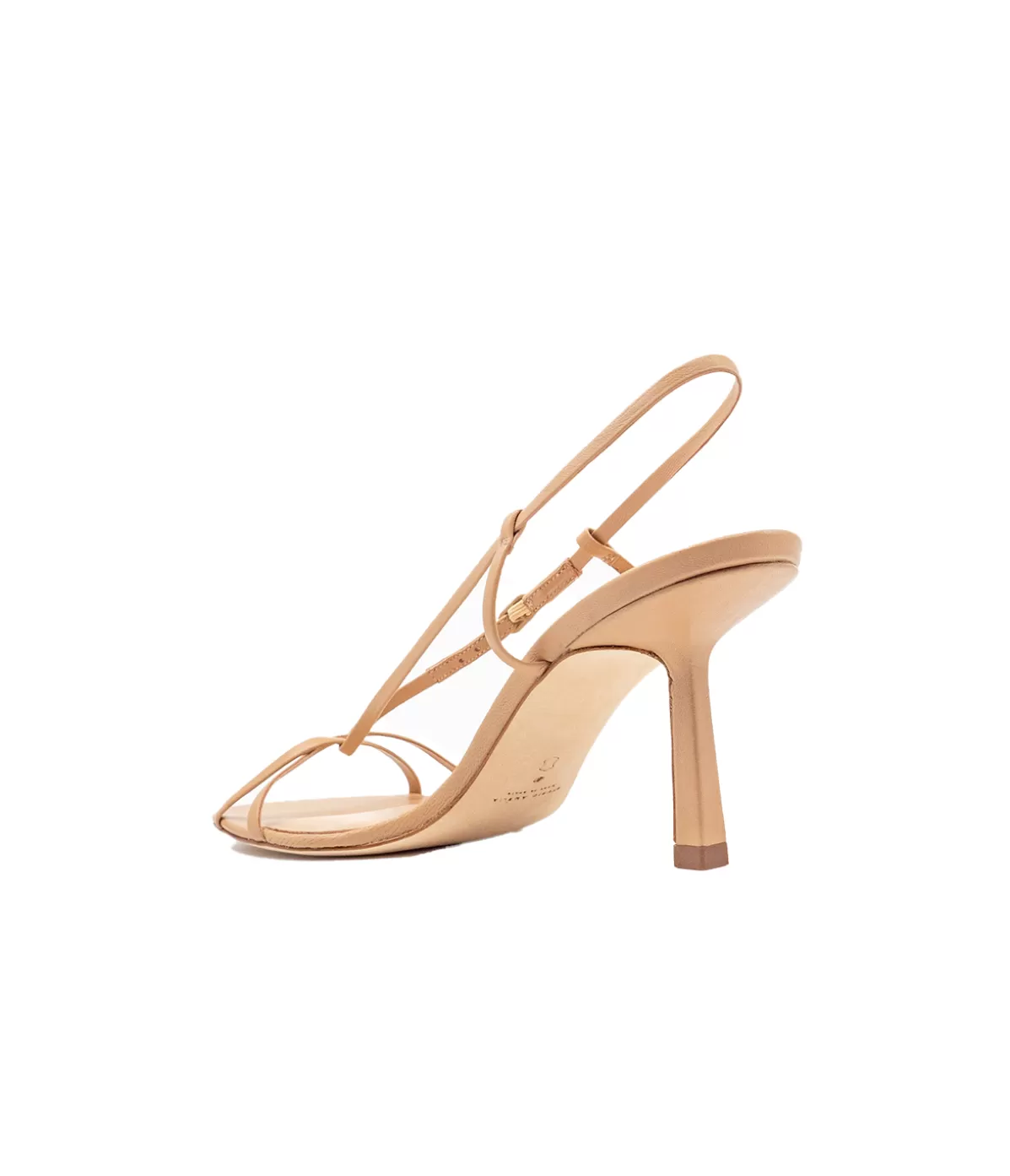 Studio Amelia Entwined Strappy Heel in Beige Cheap