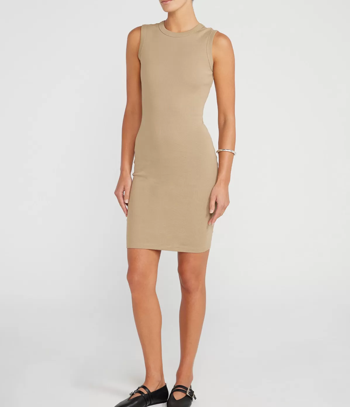 Flore Flore Esme High Neck Dress in Dune Flash Sale