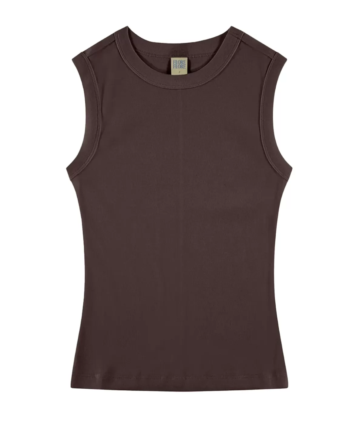 Flore Flore Esme High Neck Tank in Choco Plum Discount