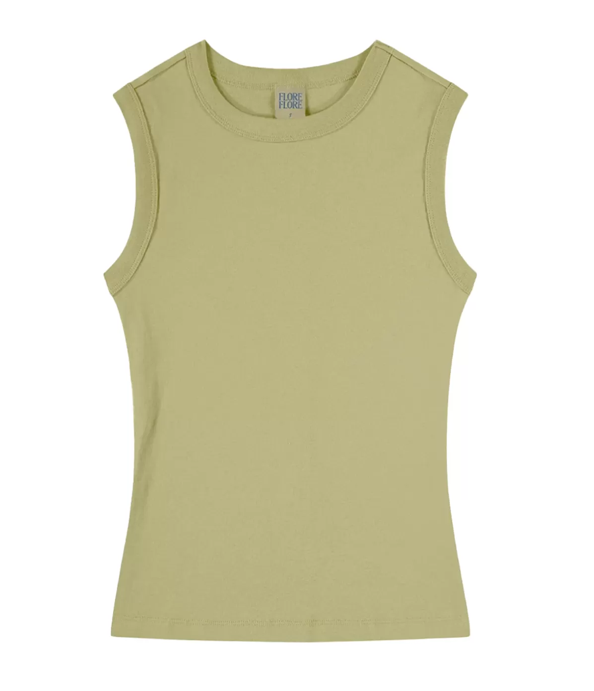 Flore Flore Esme High Neck Tank in Khaki Discount