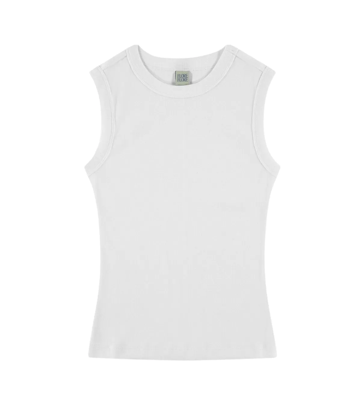 Flore Flore Esme High Neck Tank in White Store