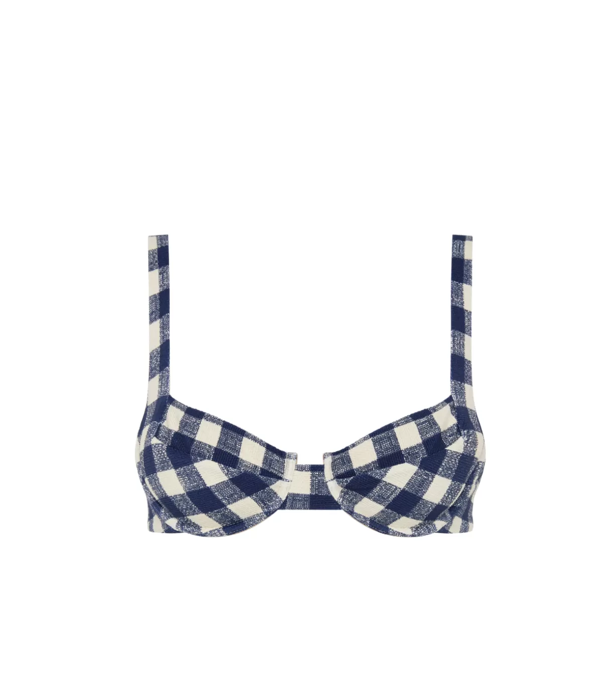 Fella x Maggie Marilyn Casanova Bikini Top in Gingham Hot